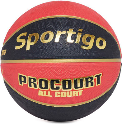 

Sportigo PROCOURT Basketball - Size: (Pack of 1, Red, Gold, Black