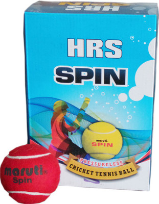 

HRS Maruti Spin Cricket Tennis Ball(Pack of 6, Red)
