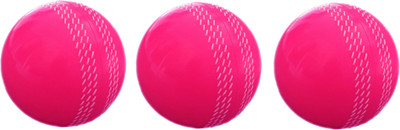 

GINWALA Poly Cricket Rubber Ball(Pack of 3, Pink)