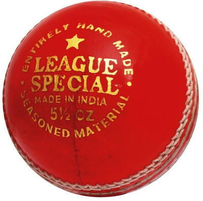 CW League Special Leather Cricket Leather Ball Pack of 3, Red CW Cricket Balls