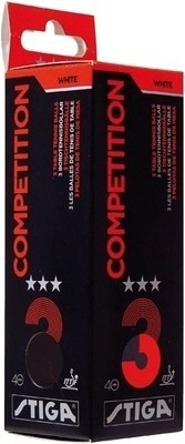 

Stiga Competition 3 Star Table Tennis Ball(Pack of 3, Orange)