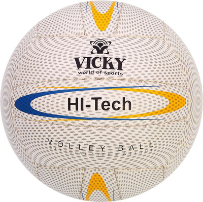 

Vicky Hitech Volleyball - Size: (Pack of 1, White, Yellow