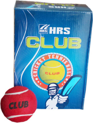 

HRS Club Cricket Tennis Ball(Pack of 6, Multicolor)