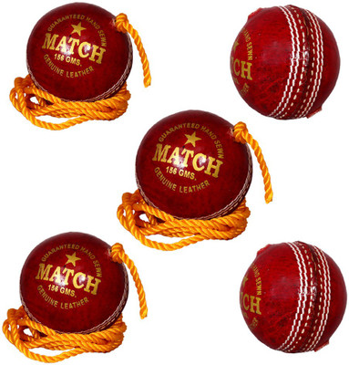 Priya Sports Practice Red Cricket Training Ball(Pack of 5, Red, White, Black)