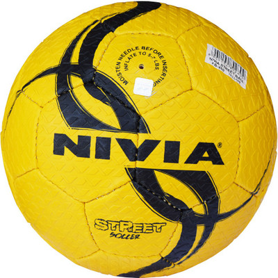 

Nivia Street Yellow/Black Football - Size: (Pack of 1, Yellow, Black