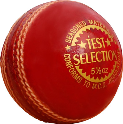 CE Sigma Test Selection Cricket Leather Ball(Pack of 1, Red)