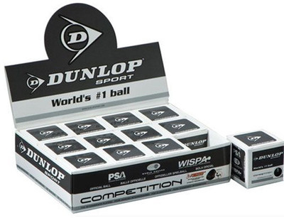 

Dunlop Single Dot Squash Ball Squash Ball(Pack of 12, Black)