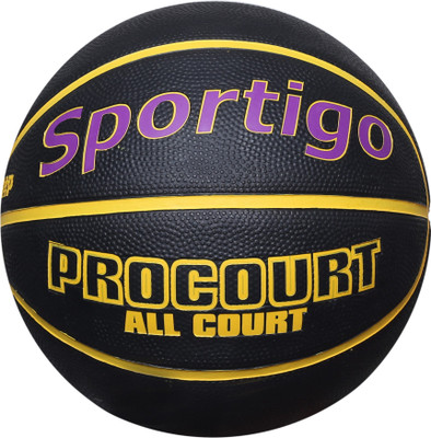 

Sportigo PROCOURT Imported Kids Basketball - Size: (Pack of 1, Black, Purple, Yellow