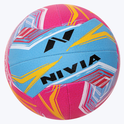 

Nivia Pebble Beach Volleyball - Size: (Pack of 1, Pink, Pink;blue;yellow