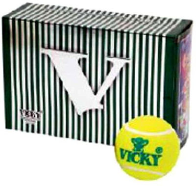 

Vicky Cricket Tennis Tennis Ball(Pack of 3, Yellow)
