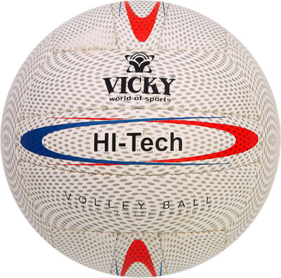 

Vicky Hitech Volleyball - Size: (Pack of 1, White, Red, White;orange