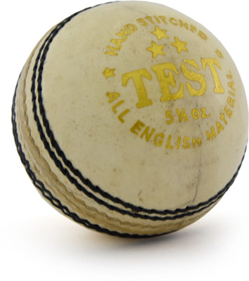 

SUNLEY JK Test Cricket Leather Ball(Pack of 2, White, Red)
