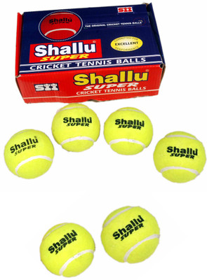 SII Shallu Super Cricket Tennis Ball(Pack of 1, Yellow)