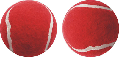 

J&JC GREAT ( 2 PCS) Tennis Ball Tennis Ball(Pack of 2, Multicolor), Red