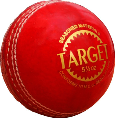 

CE Sigma Target Cricket Leather Ball(Pack of 1, Red)