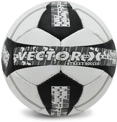 

Vector X Street Soccer Synthetic Football - Size: (Pack of 1, White, Black