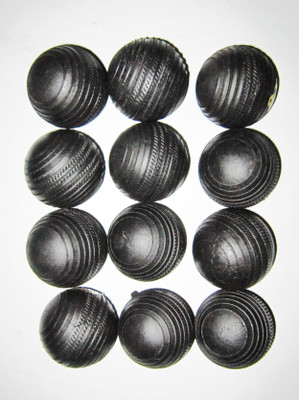 

Arnav RUBBER Cricket Rubber Ball(Pack of 12, Black)