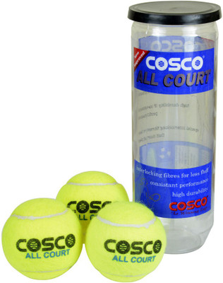 

Cosco All Court Tennis Ball(Pack of 3, Yellow)