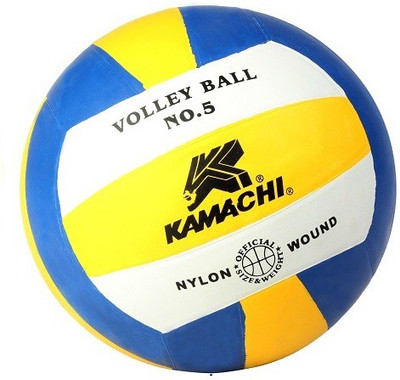

KAMACHI Rubber Moulded Volleyball - Size: 4(Pack of 1, Multicolor)