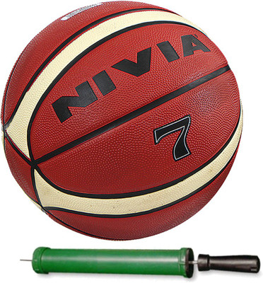 

Nivia Engraver Basketball With Pump Size- Basketball - Size: (Pack of 1, Red, Yellow, White, Grey, Orange, Maroon