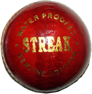 

Muren Streak Soft Leather Cricket Leather Ball(Pack of 3, Red)