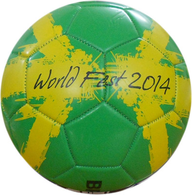 

Nivia World Fest Brasil Football - Size: (Pack of 1, Green, Yellow