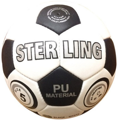 

Credence Sterling Black & White PU Football - Size: (Pack of 1, Black, White