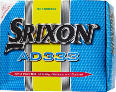 Srixon AD333 Golf Ball(Pack of 12, Yellow)