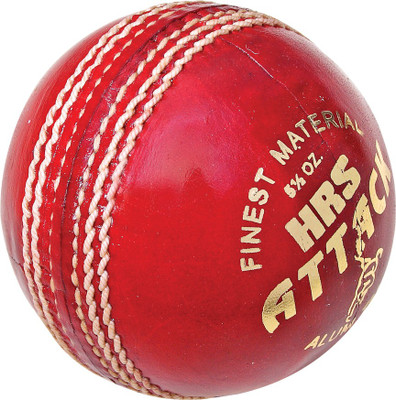 

HRS Attack Red Leather Cricket Leather Ball(Pack of 1, Red)