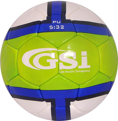 

GSI Sports training PU Football - Size: (Pack of 1, Blue, White, Green