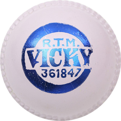 

Vicky Maroon Cork Ball (White) Cricket Leather Ball(Pack of 6, White)