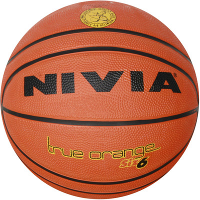 

Nivia True Orange Basketball - Size: (Pack of 1, Orange, Black