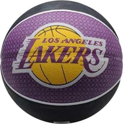 

SPALDING Los Angles Lakers Basketball - Size: (Pack of 1, Purple, Black