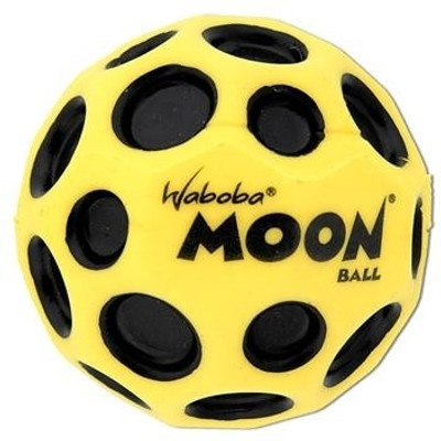 Waboba Moon Throw Ball - Size: 3(Pack of 1, Black, Yellow)
