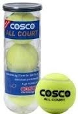 

Cosco All Court Tennis Ball(Pack of 3, Yellow), Assorted