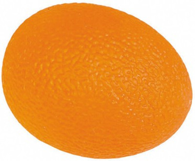 

acco Egg Shaped Hand Exerciser Ball -Orange(Firm) Handball(Pack of 1, Orange)
