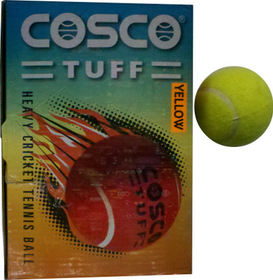 Cosco Tuff Cricket Tennis Ball(Pack of 6, Yellow) available at flipkart for Rs.390
