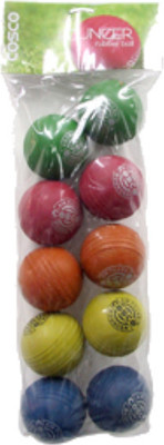 

Cosco Bouncer Cricket Leather Ball(Pack of 10, Multicolor)