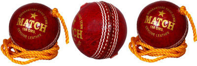 

Priya Sports PCROPERED-3 Cricket Training Ball(Pack of 3, Red, White)