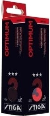 

Stiga Optimum Three Star Table Tennis Ball(Pack of 3, Orange)