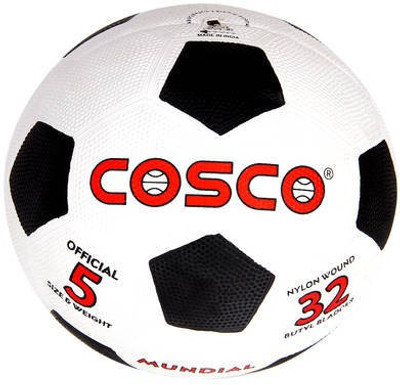 

Cosco Mundial Football - Size: (Pack of 1, White, Black