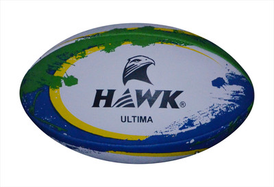 

HAWK Ultima, 4 Ply, Rugby Ball - Size: 5(Pack of 1, White)