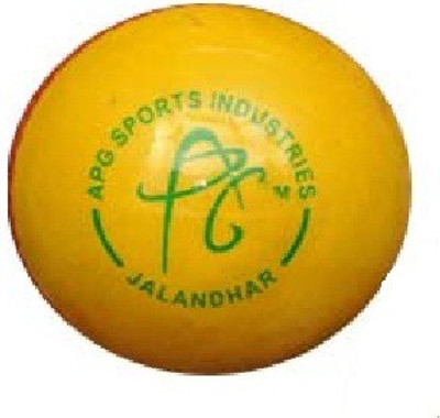 

APG Indoor Cricket Leather Ball(Pack of 1, Yellow)