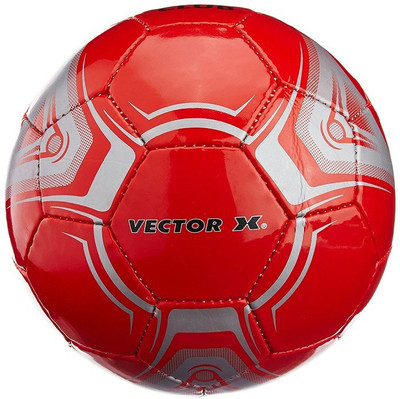 

Vector X Club Football - Size: (Pack of 1, Red, Red;silver