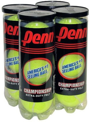 

Penn Championship Extra Duty Tennis Balls Tennis Ball(Pack of 12, Yellow)