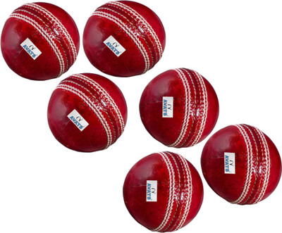 

Avats 6 Cricket Ball Set Cricket Leather Ball(Pack of 6, Red)