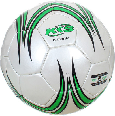 

AS Brillante Football - Size: (Pack of 1, Silver, Green