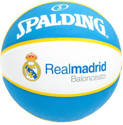 

SPALDING Real Madrid Basketball - Size: (Pack of 1, White, Blue