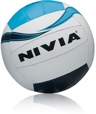

Nivia Trainer Volleyball - Size: (Pack of 1, White, Blue