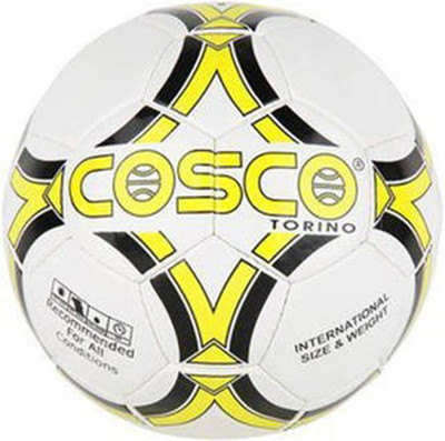 

Cosco Torino Football - Size: (Pack of 1, Black, Yellow, White, White;yellow;black